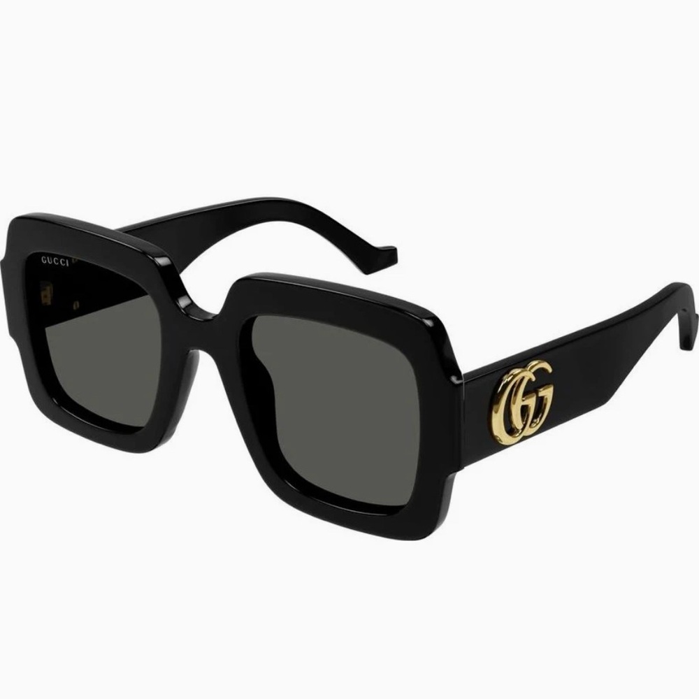BNIB Authentic Gucci Marmont Double G Oversized Sunglasses GG1547S Black